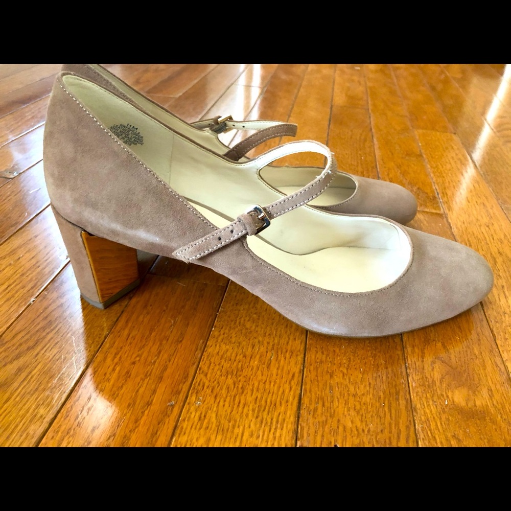 Nine West suede Mary Janes